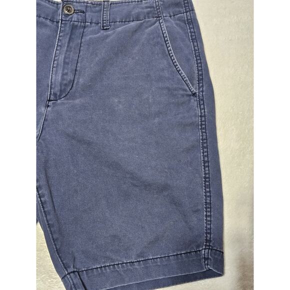 American Eagle Shorts Mens 32 Blue Classic Chino Flat Front Preppy - Picture 2 of 10